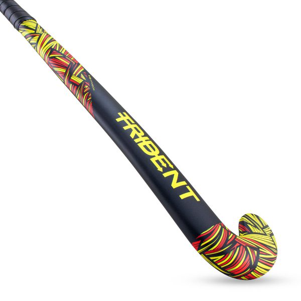 Trident 10 Dynabow Composite Hockey Stick – Yellow/Red - Image 3