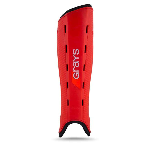 Grays G600 Hockey Shinguard – Red - Image 2