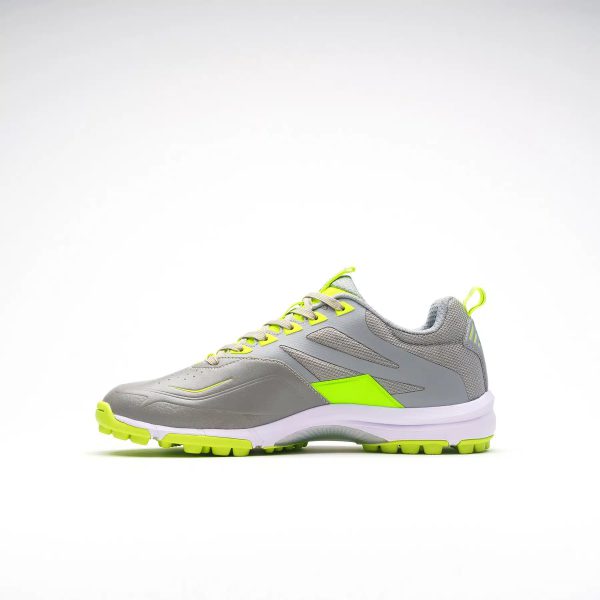 Grays Stealth 1.0 Hockey Shoes – Grey/Fluo - Image 6