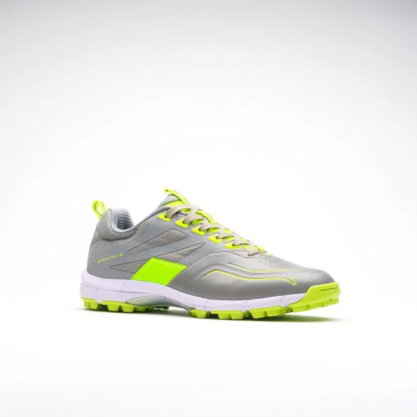 Grays Stealth 1.0 Hockey Shoes – Grey/Fluo - Image 8