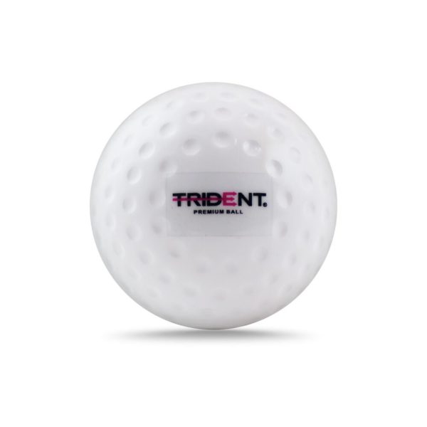 Trident Premium Dimple Hockey Ball – White