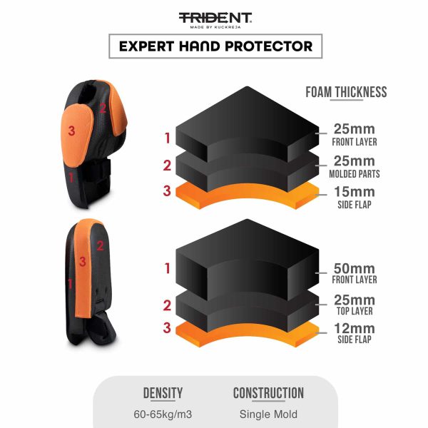 Trident Gatekeeper Expert Goalie Hand Protectors - Image 2