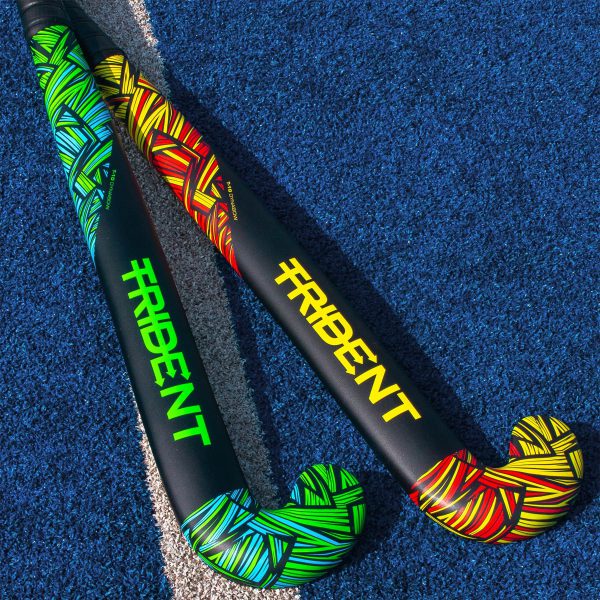 Trident 10 Dynabow Composite Hockey Stick – Yellow/Red - Image 4