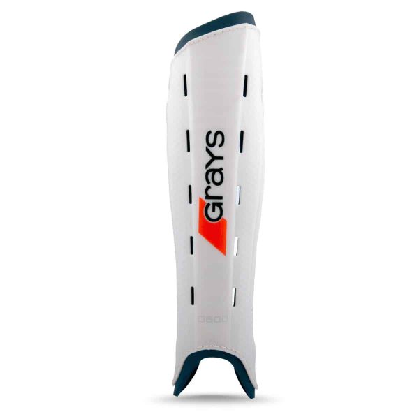 Grays G600 Hockey Shinguard – White - Image 2