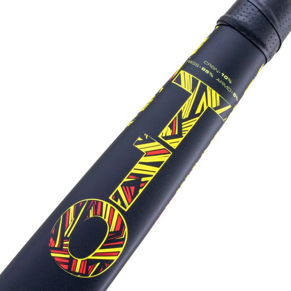 Trident 10 Dynabow Composite Hockey Stick – Yellow/Red - Image 2